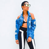 Women Denim Jacket Trench Coat for Women
