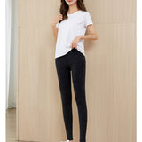 Women's Legging Snowflake Leggings Women's Outer Wear Spring and Autumn Thin High Waist Slim Fit