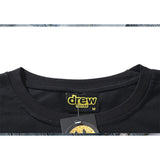 Justin Bieber Drew House Men Women Cotton Top T Shirt Summer Style Women Streetwear Summer Squirrel Short Sleeve Tshirt Men and Women