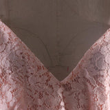 Women Lace Wedding Dress V-neck Sequins Lace Dress