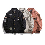 Letterman Jacket Outfit Senior Jackets Varsity Baseball Coat Loose Lapels Casual Coat Top