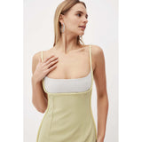 Emily Ratajkowski Dress Sleeveless Cold-Shoulder Sexy Slip Dress
