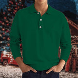 Polo Shirts Autumn and Winter Polo Shirt Long Sleeve Men
