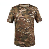 Woodland T Shirt Crew Neck Python Pattern Camouflage