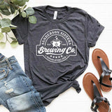 Halloween Costumes Brewing Sanderson L Printed round Neck T-shirt for Women