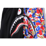 Shark Print Pant Shark Head Two Colors Camouflage Casual Trousers Men and Women Couple Print Sweatpants