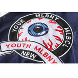 Yankees Letter Jacket Baseball Uniform Spring and Autumn New Thin Jacket Jacket Big Eye Monster