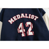 Letterman Jacket Outfit Senior Jackets Varsity Baseball Coat European Baseball Uniform Men High Street Fashion Brand Loose