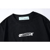 Off White T Shirt Arrow Print Short Sleeve Tshirt Casual Men's Clothing Owt Comfortable Plus Size