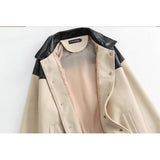 Letterman Jacket Outfit Senior Jackets Varsity Baseball Coat Stitching Jacket Men's Lapel Baseball Uniform