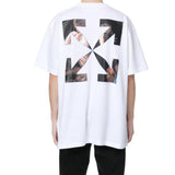 Off White T Shirt Short Sleeve Large Size Men's Unisex Sports and Leisure Owt