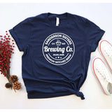 Halloween Costumes Brewing Sanderson Pumpkin L Printed round Neck T-shirt for Women