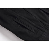 Off White Winter Coat Spring and Autumn Black Arrow Pattern Denim Jacket