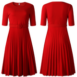 Mariah Carey See through Dress plus Size High Waist Fashion Pleated Dress