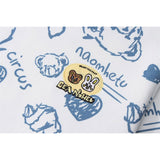 Man Fall Winter Outfis Winter Cartoon Bear Casual Hooded Thick Sweatshirt Loose Top