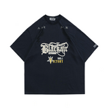 Blackair T Shirt Summer Gothic Printed Short Sleeve T-shirt