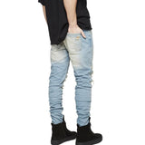 Stacking Jeans Slim Trouser Skinny Jean Men's Knee Ripped Jeans Casual Everyday Fashion Trousers