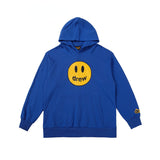 Smiley Face Hoodie Smiley Face Biber Hooded Sweater Men and Women Loose