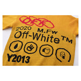 Off White Winter Sweaters Autumn and Winter Wool Pullover Men's and Women's Yellow Sweater