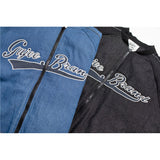 Man Fall Winter Outfis Winter Wear Letter Print Casual Baseball Uniform Couple Trend Cotton-Padded Jacket