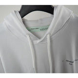Off White Hoodie Autumn Winter Men's Women's Loose Graffiti Arrow Printed Hoodie Owt
