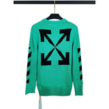 Off White Winter Sweaters Autumn and Winter Arrow Sweater