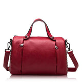 The Teacher Tote Autumn and Winter Genuine Leather Women's Bag Vintage First Layer Cowhide Pillow Bag Shoulder Women Hand-Carrying Crossbody Bag