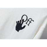 Off White Pullover Hoodie Sweatshirts Autumn Round Neck Pullover Sweater Base Shirt Owt