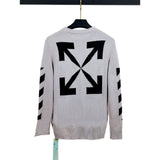 Off White Winter Sweaters Autumn and Winter Arrow Sweater