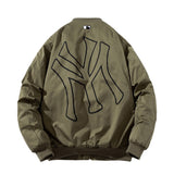 New York NYC Varsity Jacket Bomber Jacket Letter Embroidered Hip Hop Baseball Uniform