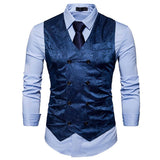 Mens Dress Vests Men's Vest Casual Jacket Business Waistcoat Fashion Men's Casual Printing