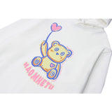 Man Fall Winter Outfis Winter Bear Printed Hoodie Men's Casual Thickening Pullover