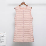 Women Winter Coats Puffer down Vest Autumn and Winter Lightweight round Neck Vest down