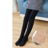 Women's Leggings Women's Outer Wear Fleece-Lined Thicken Tights Coaster Black Women Pants Winter