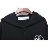 Off White Hoodie Printed Cotton Sweater Zipper Coat Owt Casual Fashionable