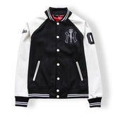 Yankee Letterman Jacket Outfit Senior Jackets Varsity Baseball College Coat Mlbny Baseball Uniform Jacket Loose plus Size Casual