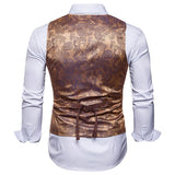 Mens Dress Vests Men's Vest Casual Jacket Business Waistcoat Fashion Men's Casual Printing