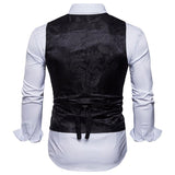 Mens Dress Vests Men's Vest Casual Jacket Business Waistcoat Fashion Men's Casual Printing
