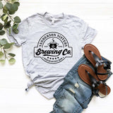 Halloween Costumes Brewing Sanderson L Printed round Neck T-shirt for Women