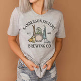 Halloween Costumes Sanderson Sisters Pumpkin Printed round Neck T-shirt for Women