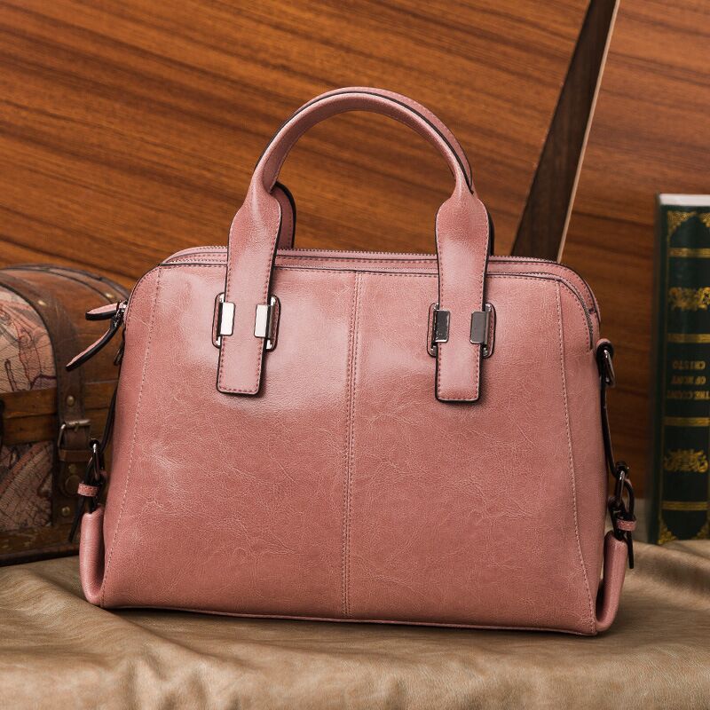 The Teacher Tote Fashion Genuine Leather Women Bag Handbag Large Bag Simple Cowhide Messenger Bag