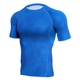 Moisture Wicking Shirts Tight Top Men's Sports Running Short Sleeve Fitness Quick-Drying T-shirt High Elasticity
