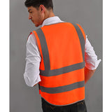 Men's Vest Safety Vests with Pockets Reflective Clothing for Outdoor Work Reflective Vest Jacket