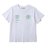 Off White T Shirt Ow Line Arrow Short Sleeve Tee Large Size Tshirt Unisex Clothing Owt