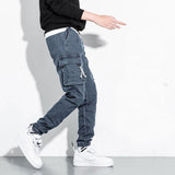 Stacking Jeans Slim Trouser Skinny Jean Summer Men Casual Sports Jeans plus Size Slim-Fit Straight Trousers Male