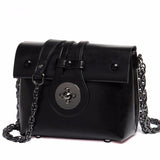 The Teacher Tote Shoulder Bag All-Match Women Messenger Bag Fashion Chain Small Square Bag Genuine Leather Women's Bag