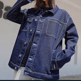 Yankees Letter Jacket Denim Jacket Loose Jacket Men's and Women's Spring and Autumn plus Size