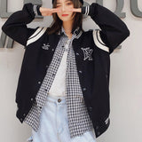 Yankees Letter Jacket Spring and Autumn Cotton Men's and Women's Baseball Uniform Casual Jacket Couple