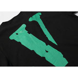 Vlone Sweatshirt Letter Printed LongSleeved Tshirt Couple Wear round Neck Pullover