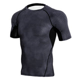 Moisture Wicking Shirts Tight Top Men's Sports Running Short Sleeve Fitness Quick-Drying T-shirt High Elasticity
